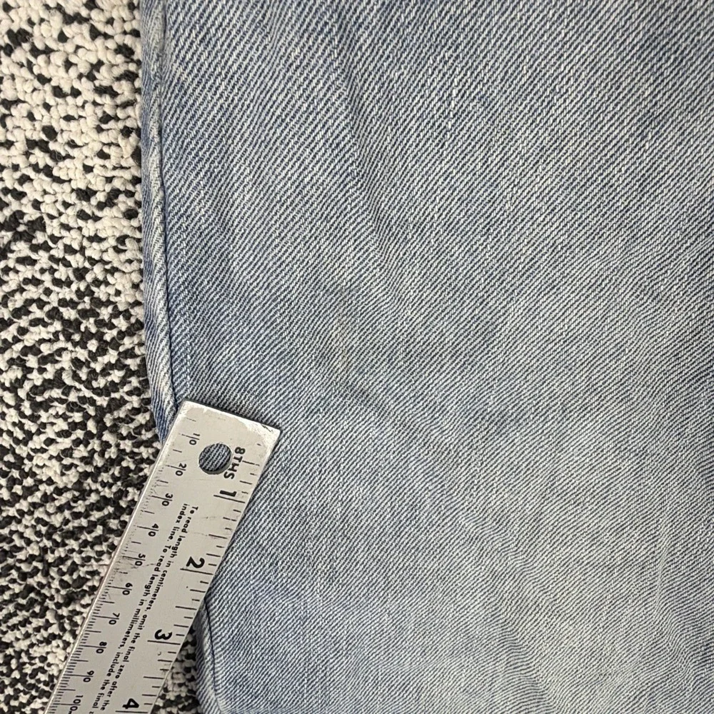Levis 512 Slim Fit Straight Blue Jeans Men 38 X 30 (FITS 37 X 30) Torn Hems READ